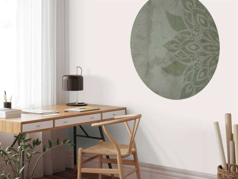 Zielona mandala rustykalna