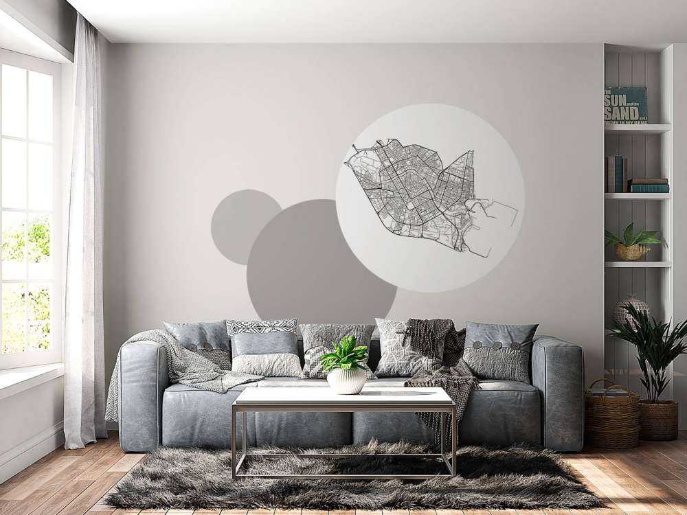 Mapa Walencji, biała