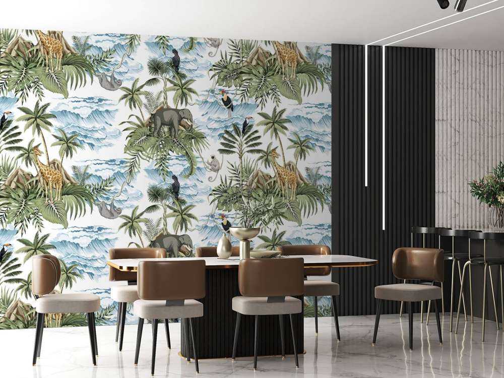 Zwierzęta między liśćmi