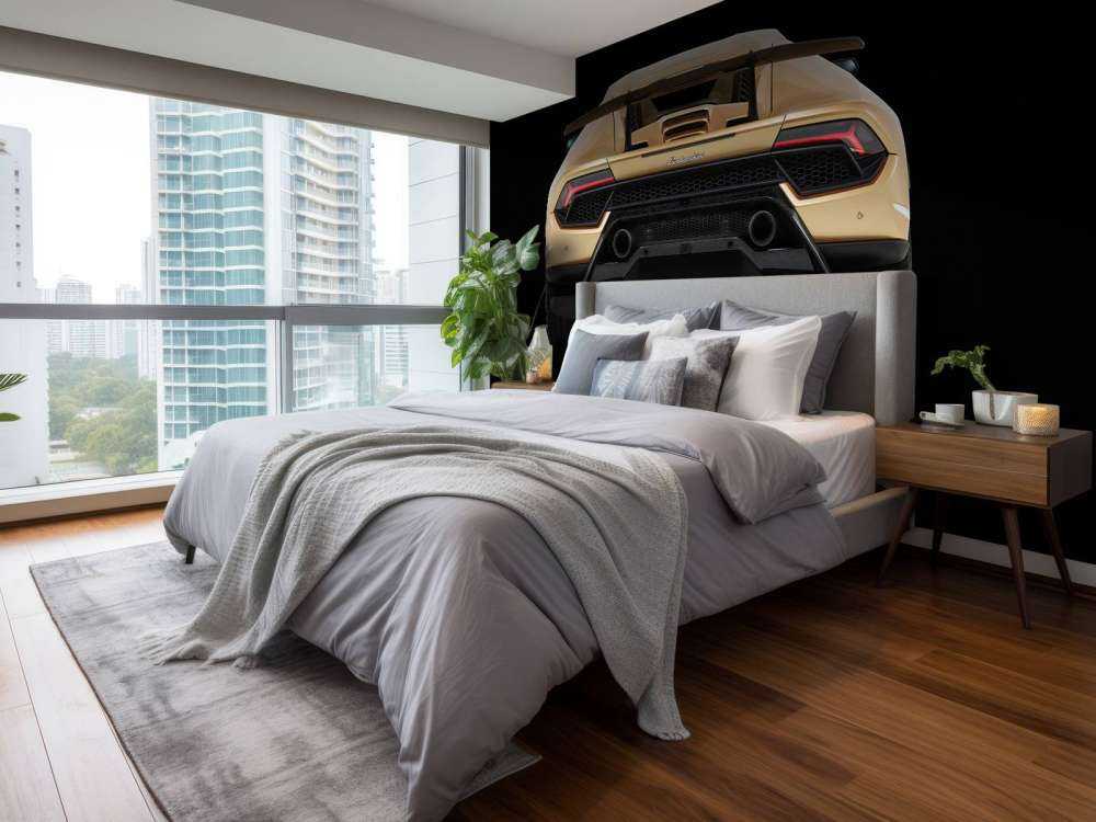 Lamborghini Huracán - Tył, czarny