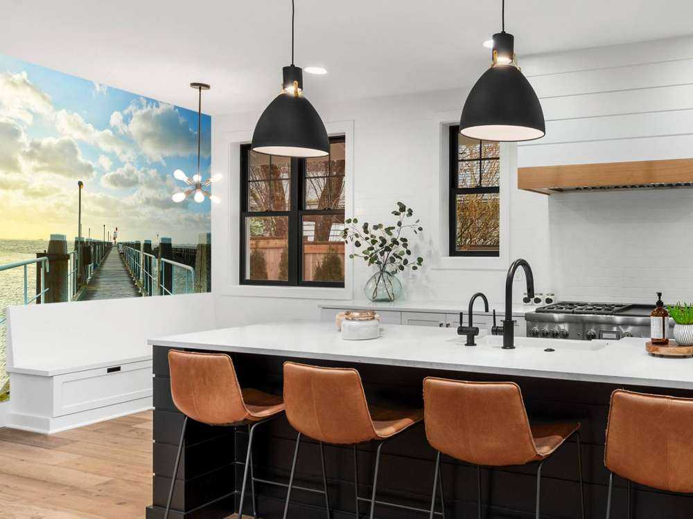 Rusztowania na wybrzeżu