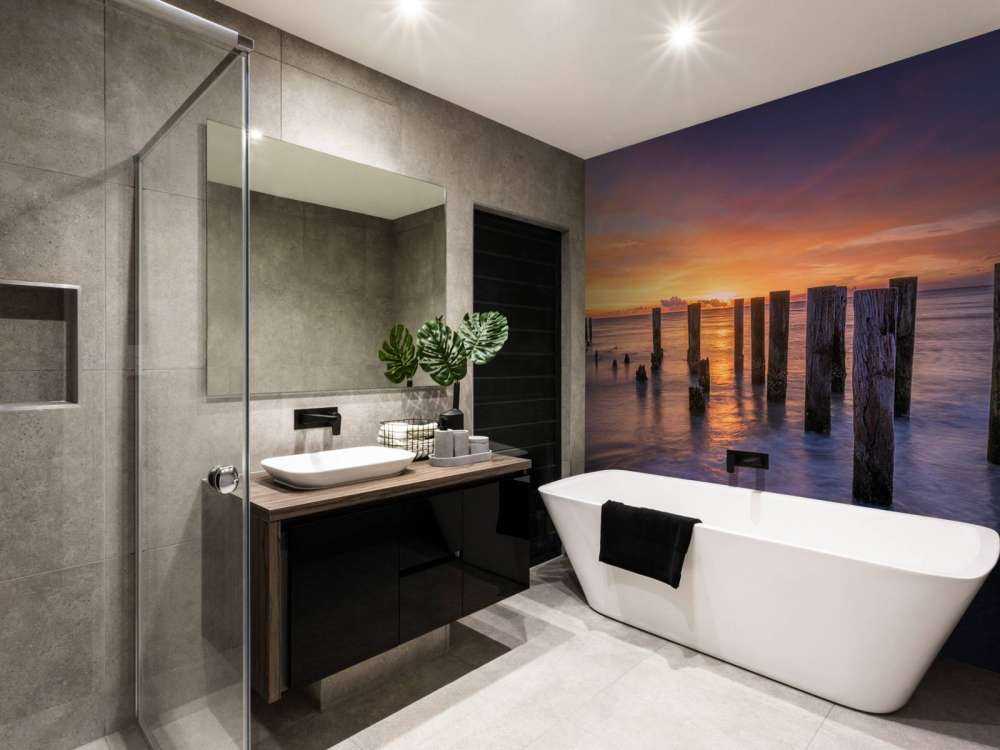 Pomarańczowo-fioletowe morze