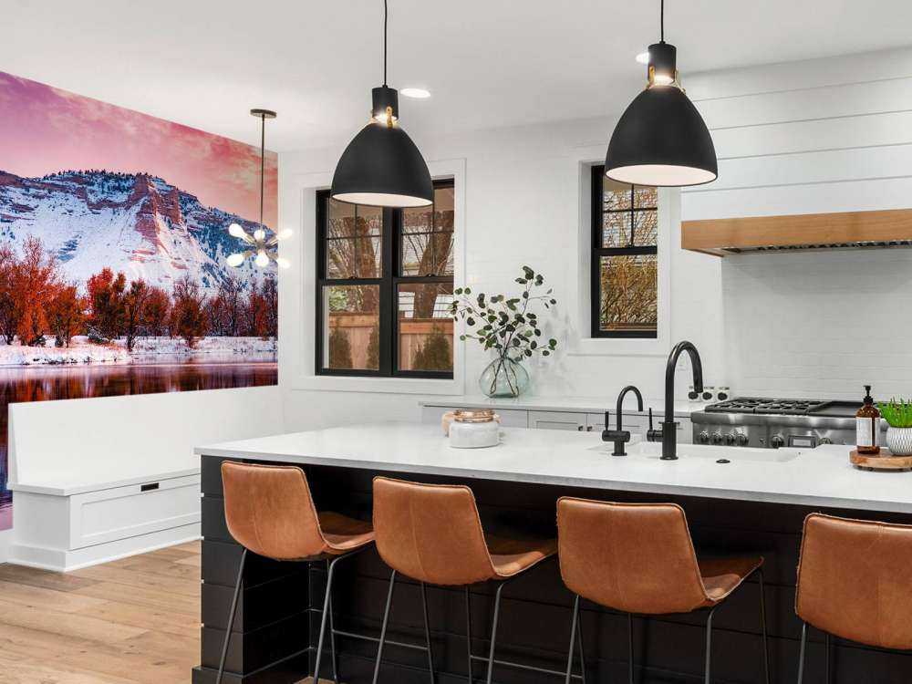 Różowy zachód słońca