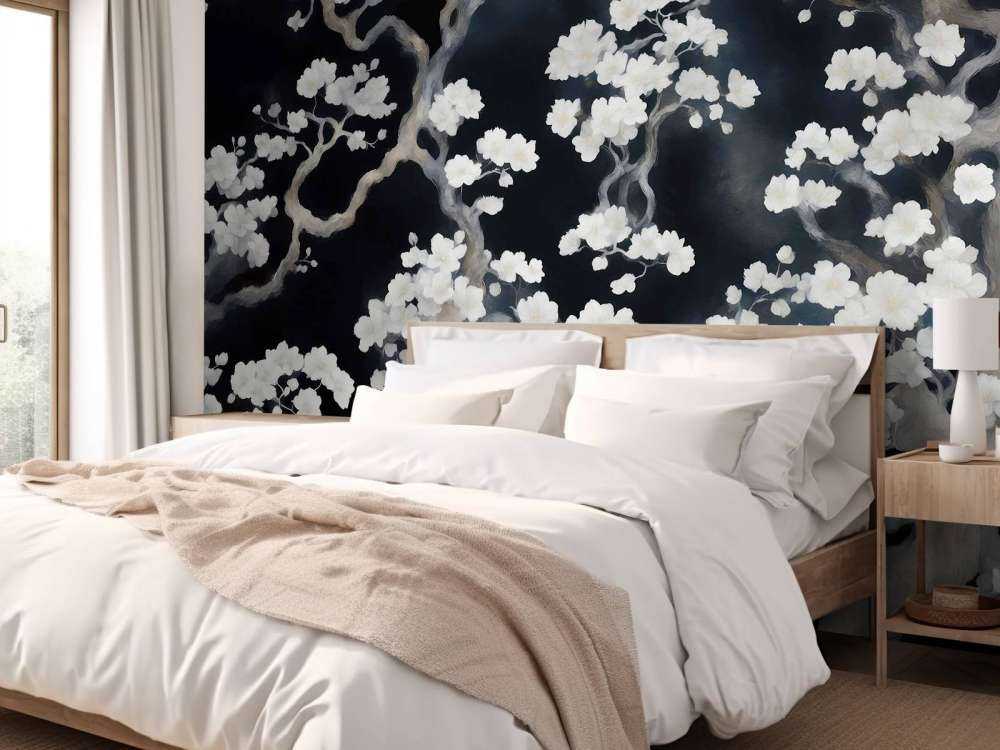 Cudowny kwitnący las - czarny