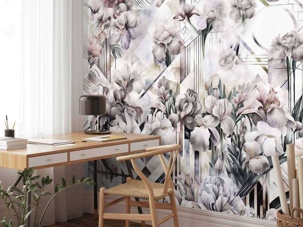 Ogromne akwarelowe irysy żółte