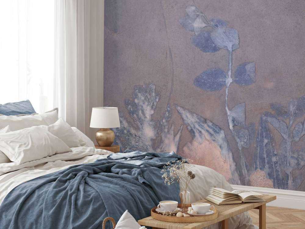 Wilde geranium i śnieżna jagoda - niebieski