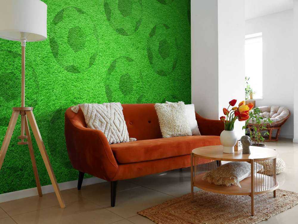 Gra w piłkę nożną na trawie