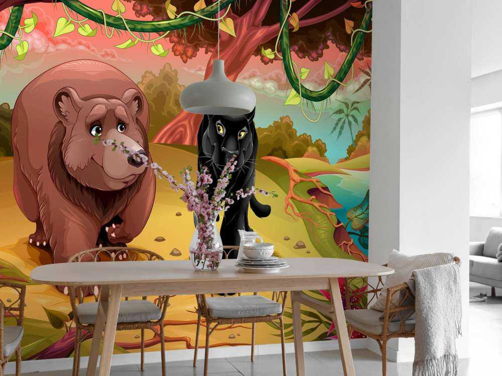 Przyjazne zwierzęta z dżungli