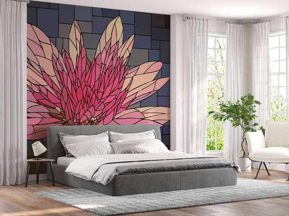 Różowy kwiat w rozkwicie