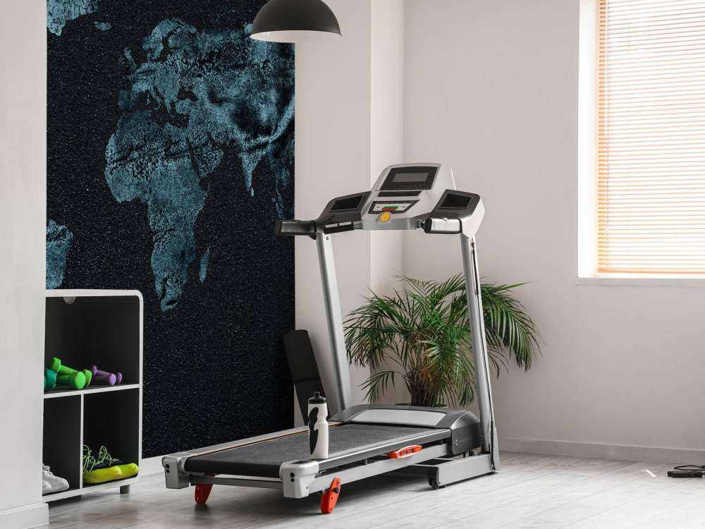 Niebieska mapa świata