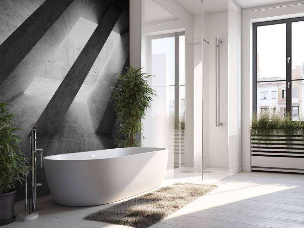 Betonowe filary w 3D