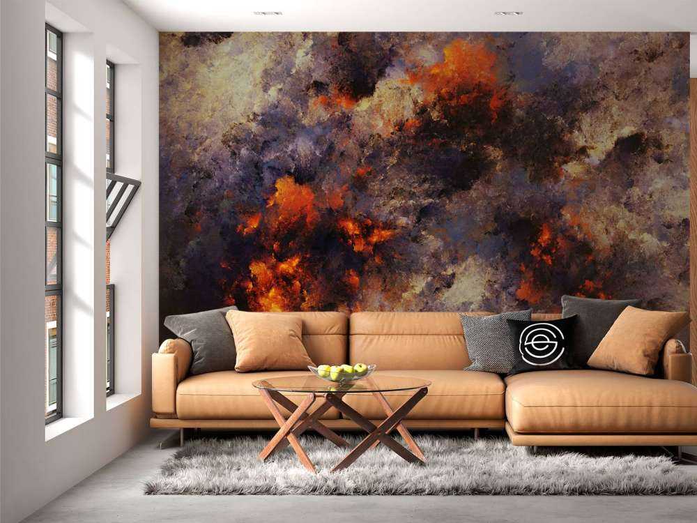 Ciemne abstrakcyjne chmury dymu