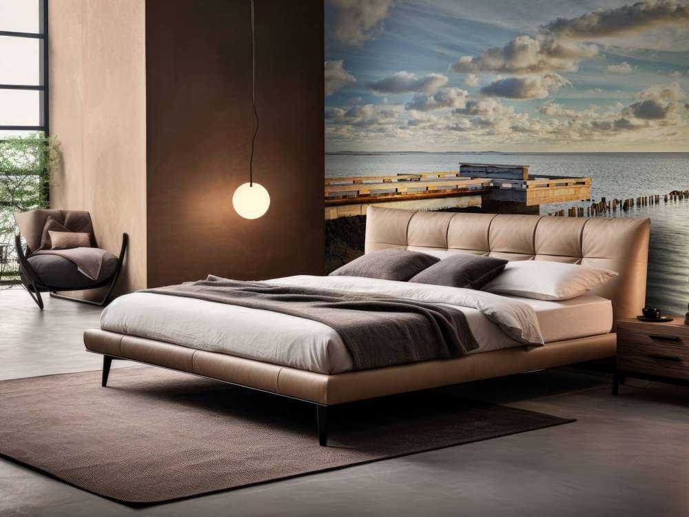 Nabrzeże z pięknymi chmurami