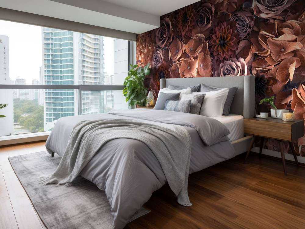 Hortensje, róże i dalie