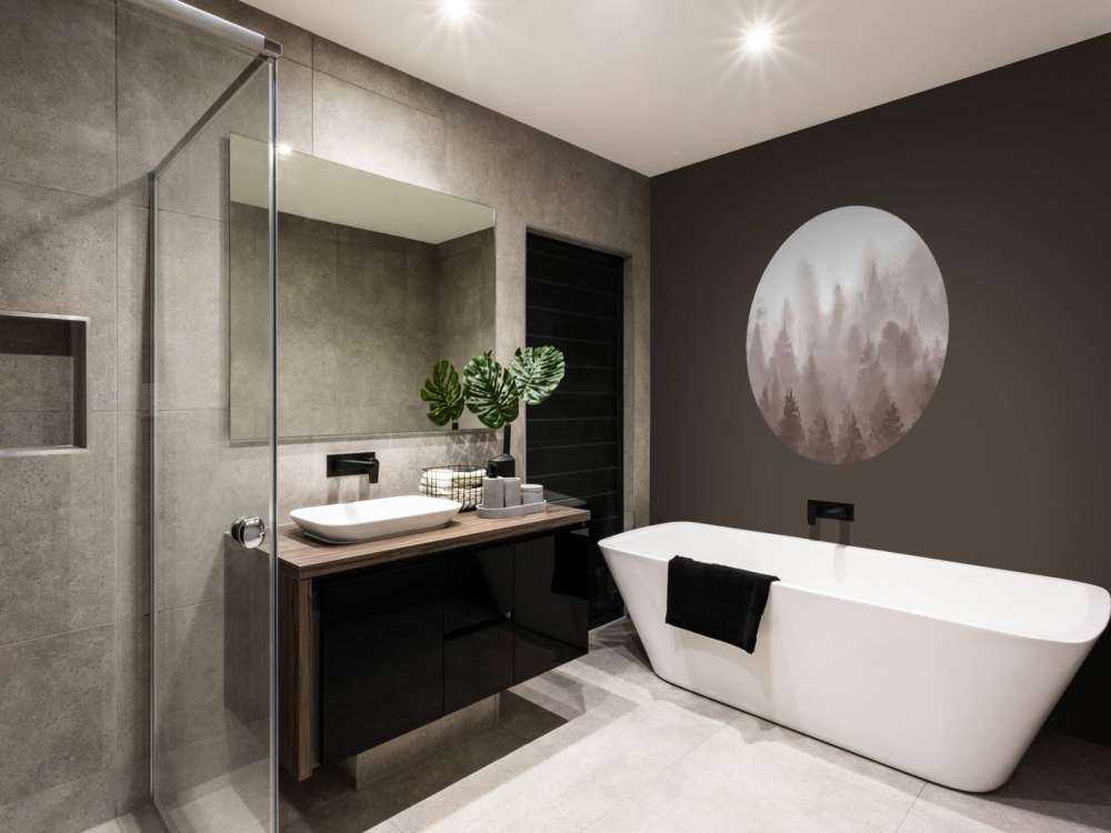 Las wykonany akwarelą