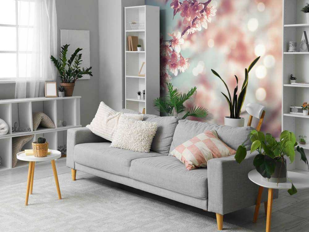 Zbliżenie na kwitnącą gałąź 