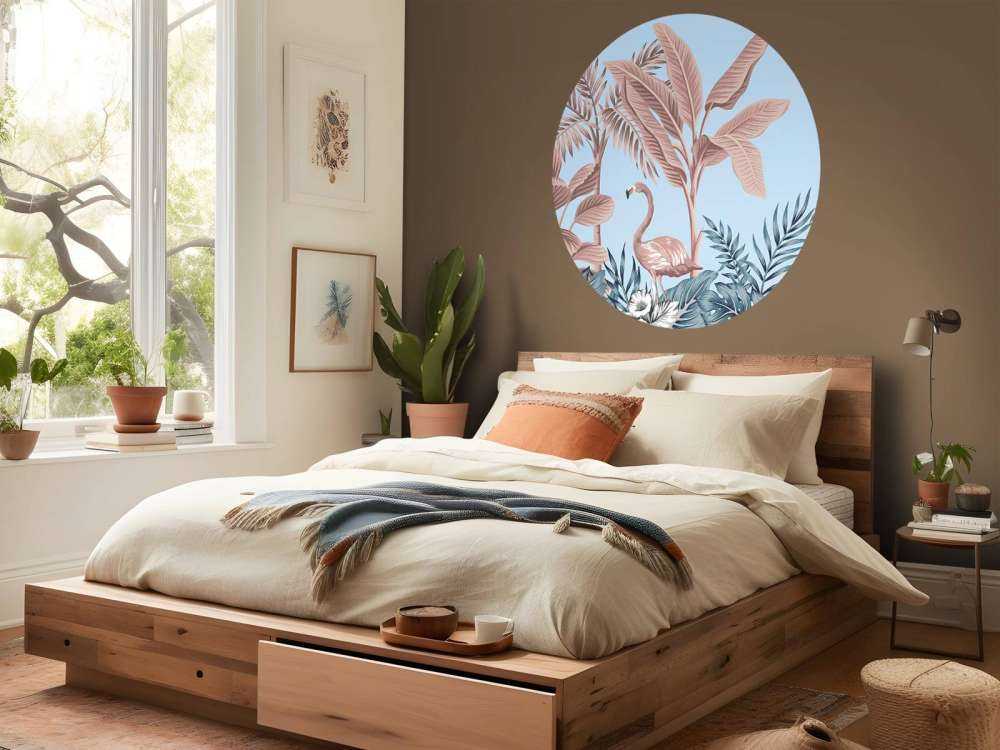 Różowa dżungla tropikalna