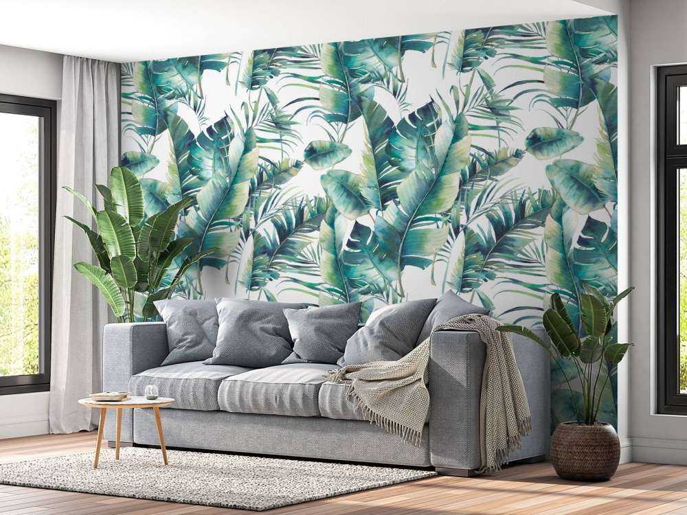 Malowane liście palmowe