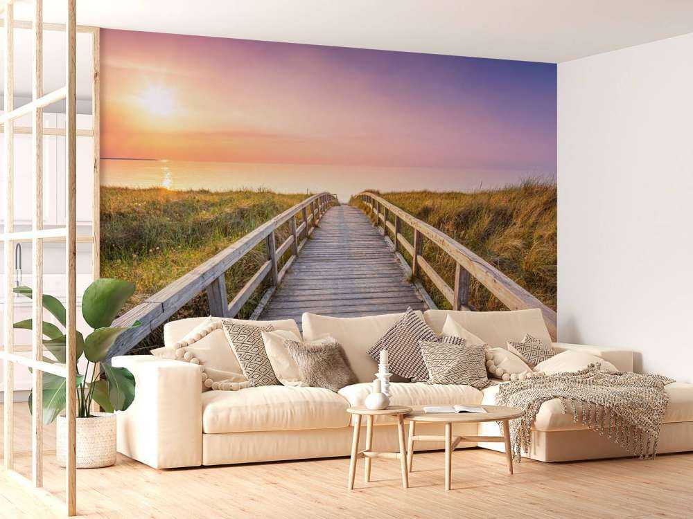 Plaża o zachodzie słońca