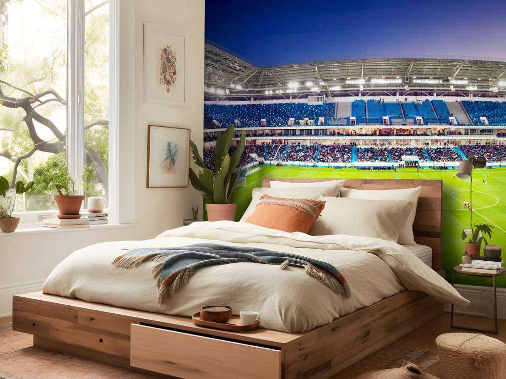 Panorama stadionu piłkarskiego