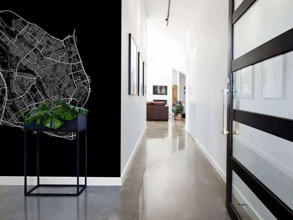 Mapa Utrechtu, czarna