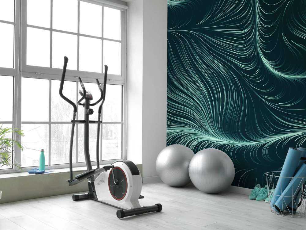 Zielone podświetlone linie