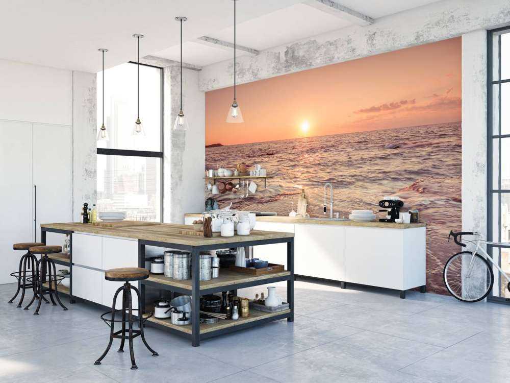 Zachód słońca na plaży