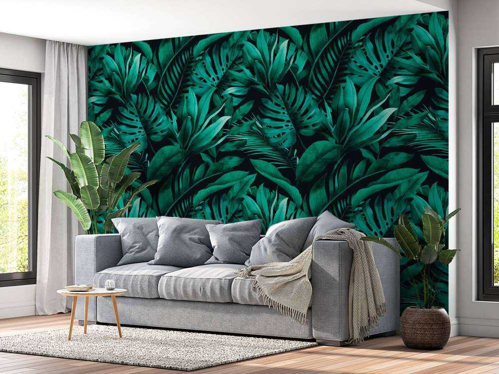 Różne zielone liście