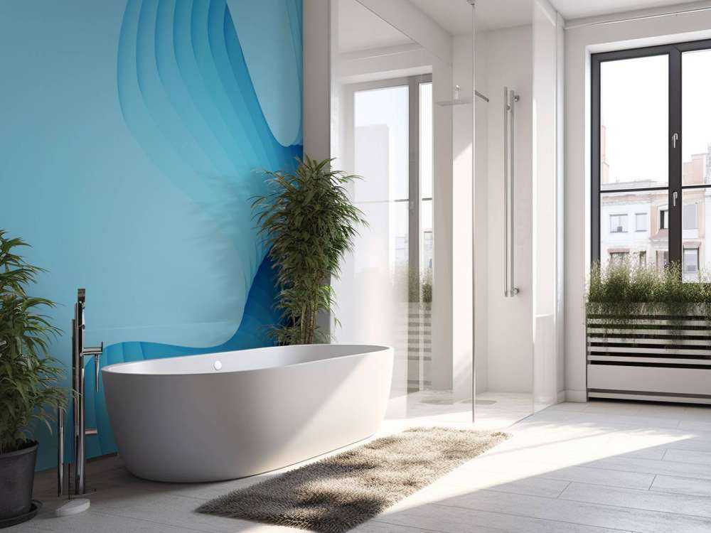 Abstrakcyjny błękit