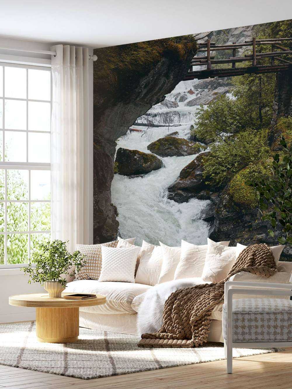 Mostek przy wodospadzie