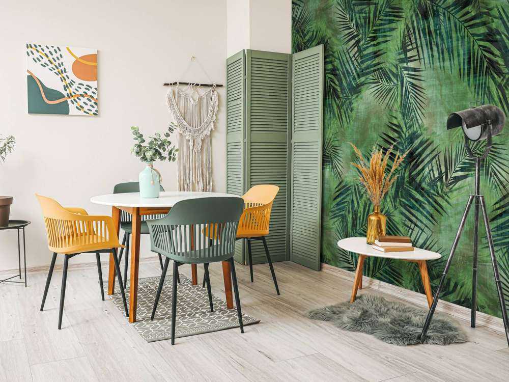 Zielone liście tropikalne