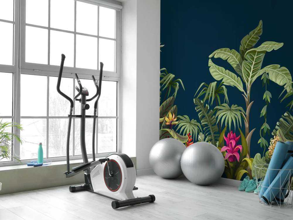 Kwiaty i drzewa w dżungli