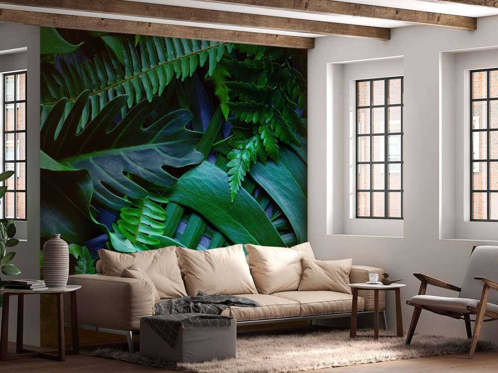 Zielone liście dżungli