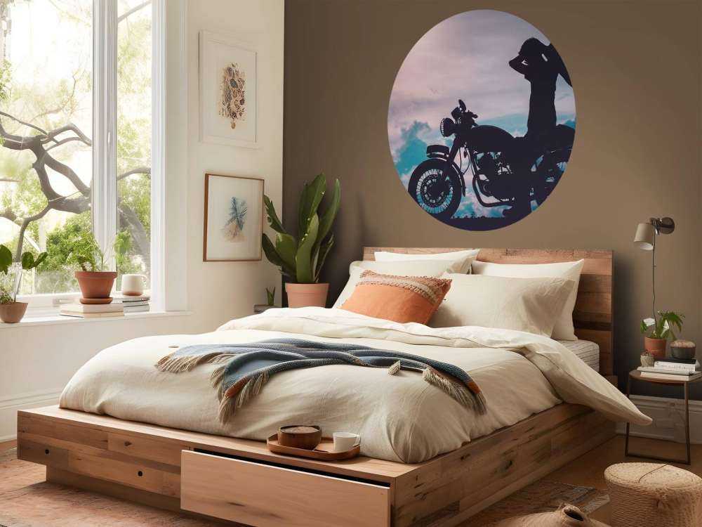 Sylwetka motocyklisty