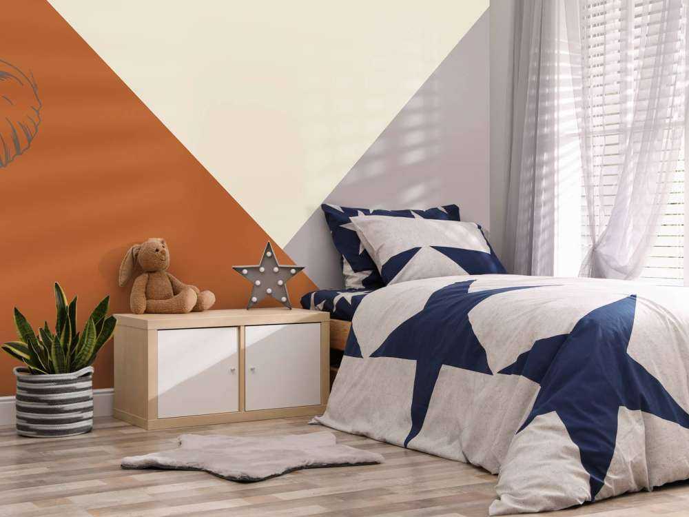 Rdzawe trójkąty ze słoniem