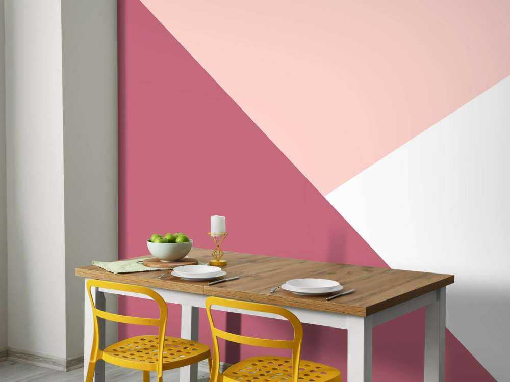 Trójkątów w odcieniach różu