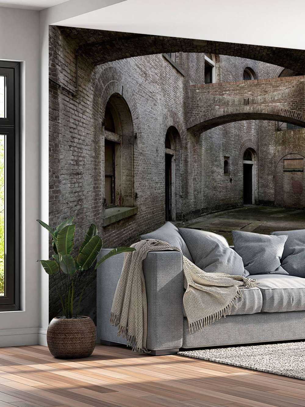 Dziedziniec z łukami