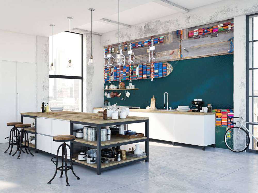 Kontenerowce z widokiem z góry