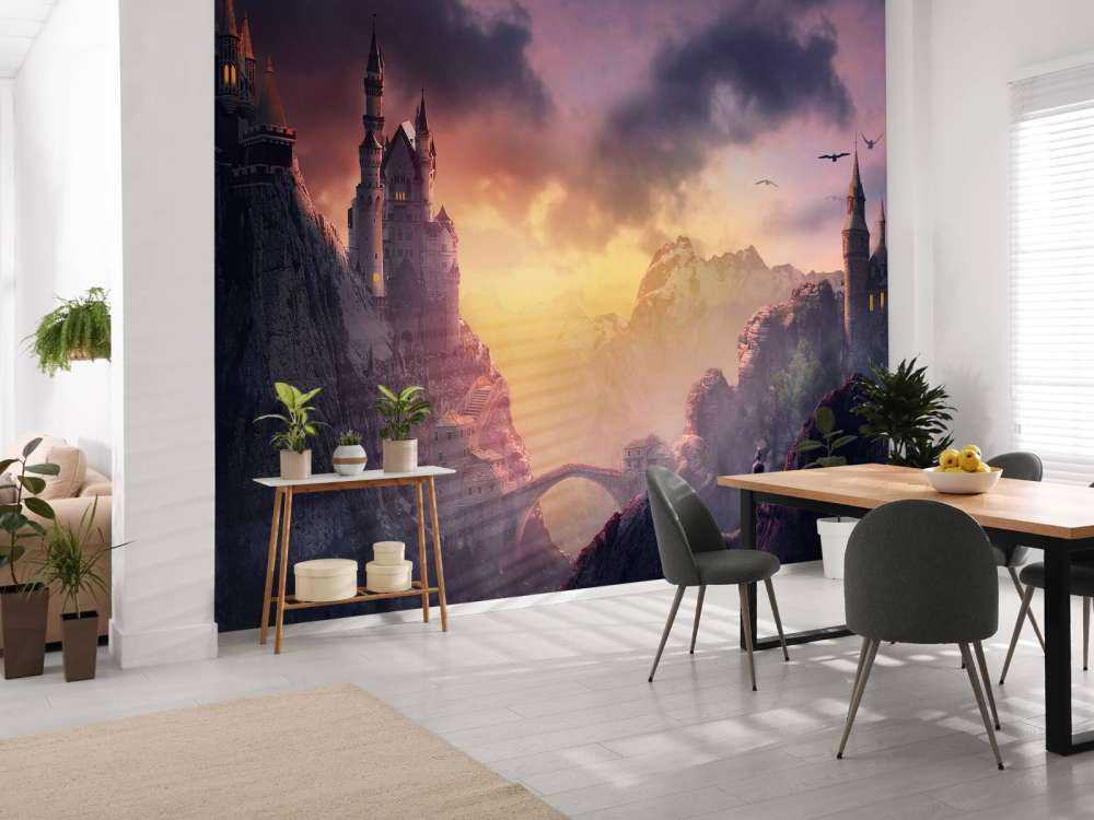 Zamek o zachodzie słońca