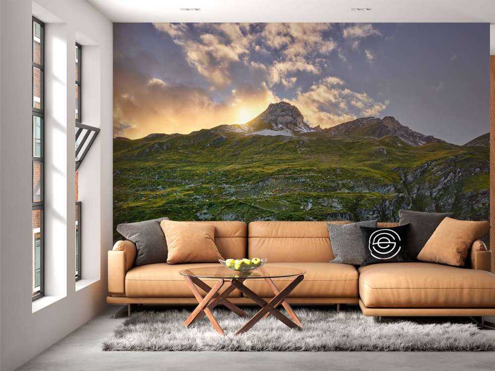 Zachód słońca nad zbiornikiem wodnym