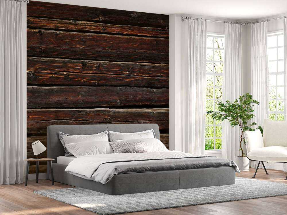 Postarzane ciemne deski