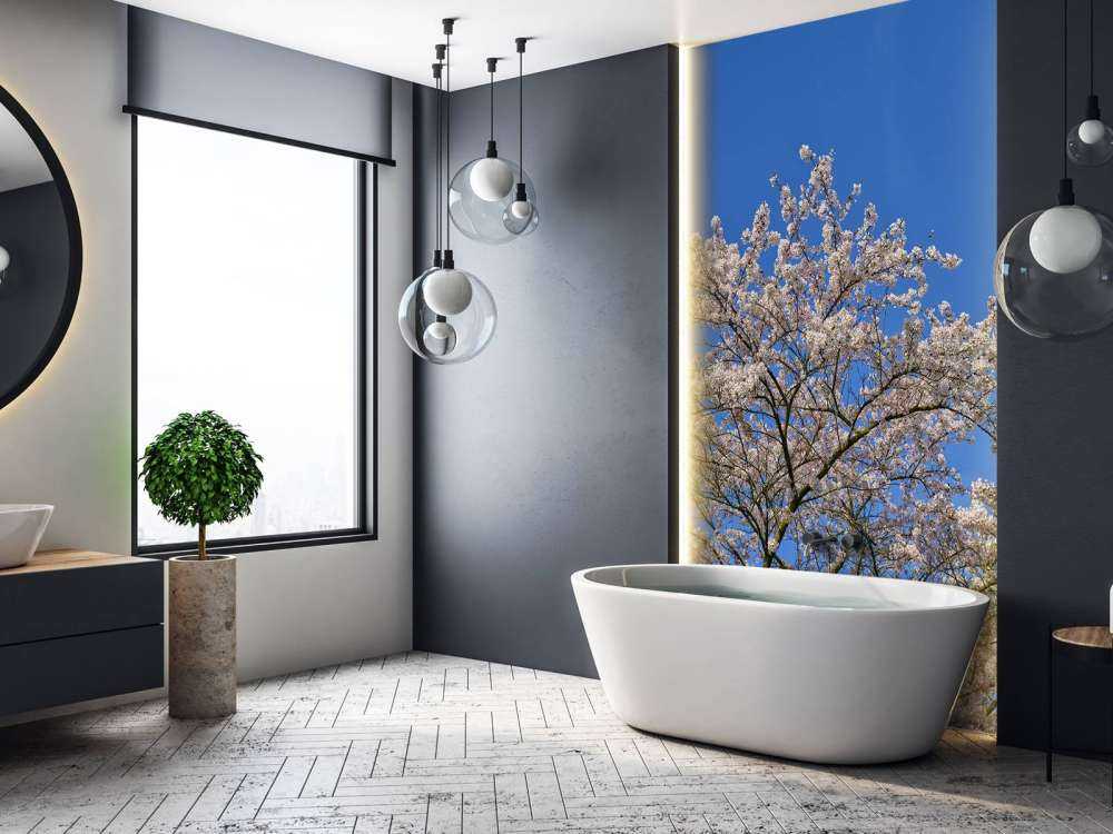 Kwiat z błękitem nieba