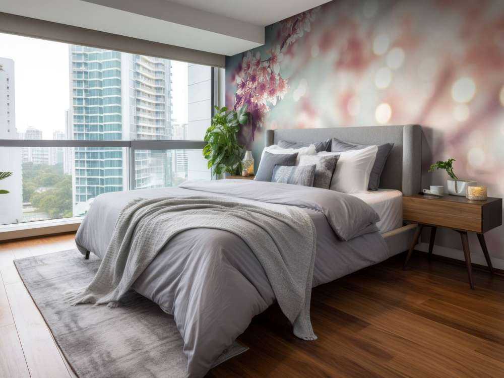 Zbliżenie na kwitnącą gałąź 