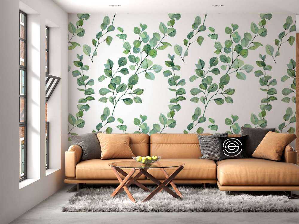 Liście i gałęzie akwarelowe