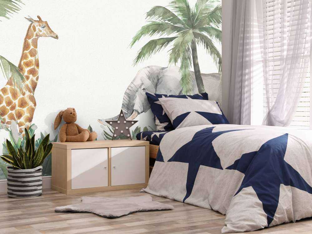 Kolorowe zwierzęta w dżungli 