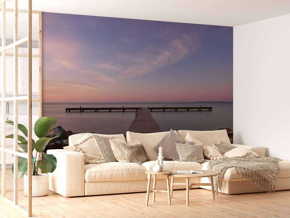 Rusztowanie o wschodzie słońca