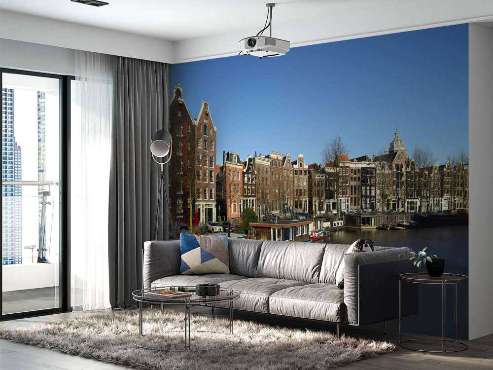 Łodzie mieszkalne wzdłuż kanału