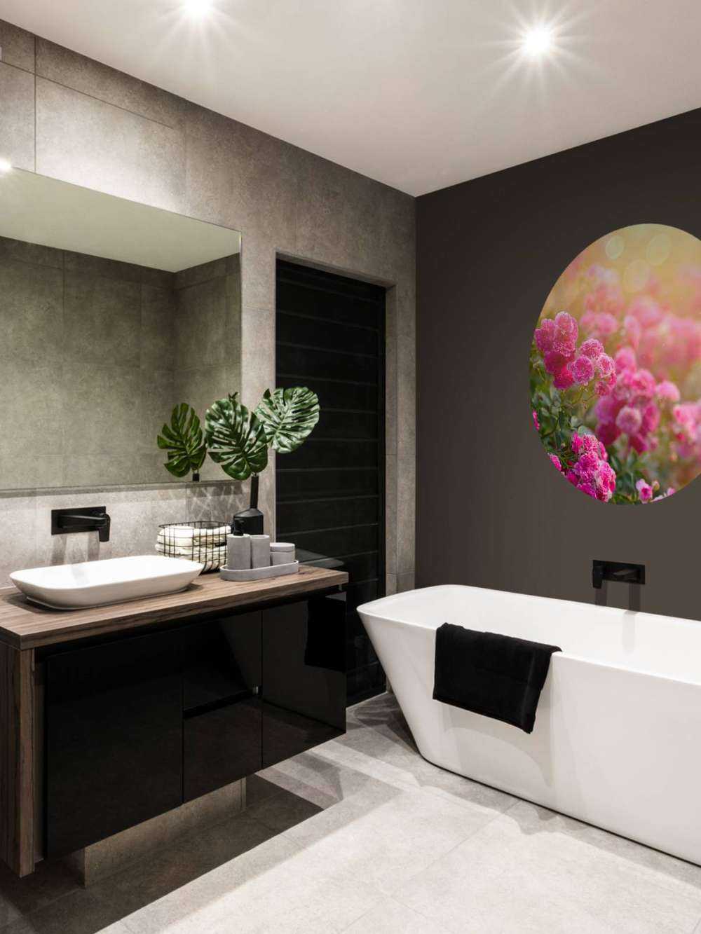 Różowe krzewy róży