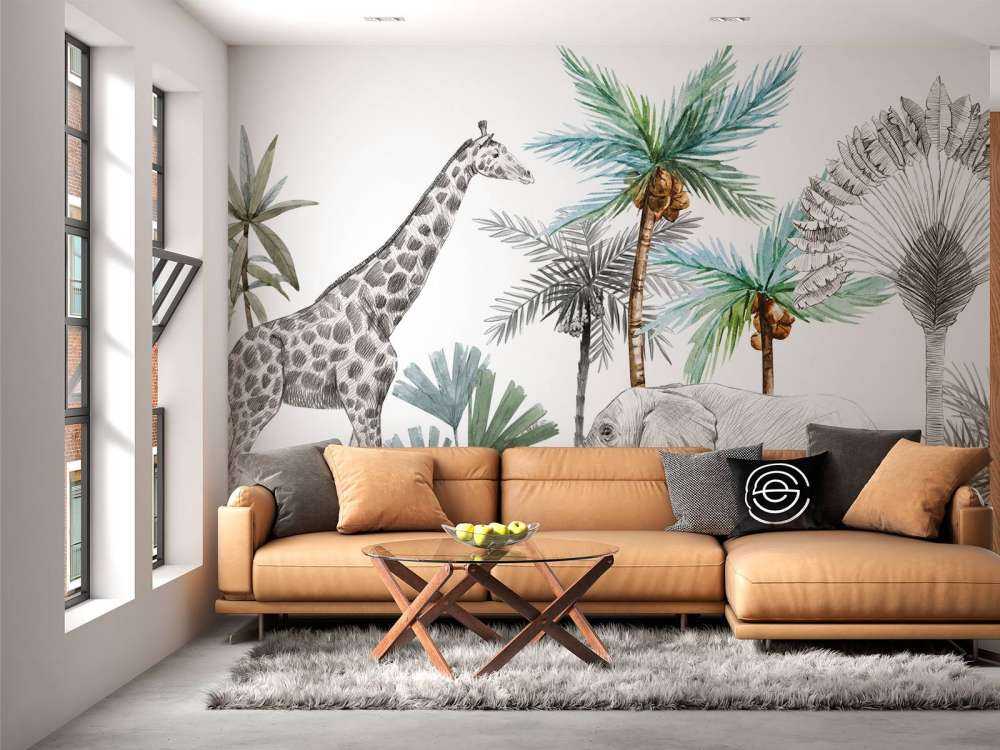 Szkic dzikich zwierząt