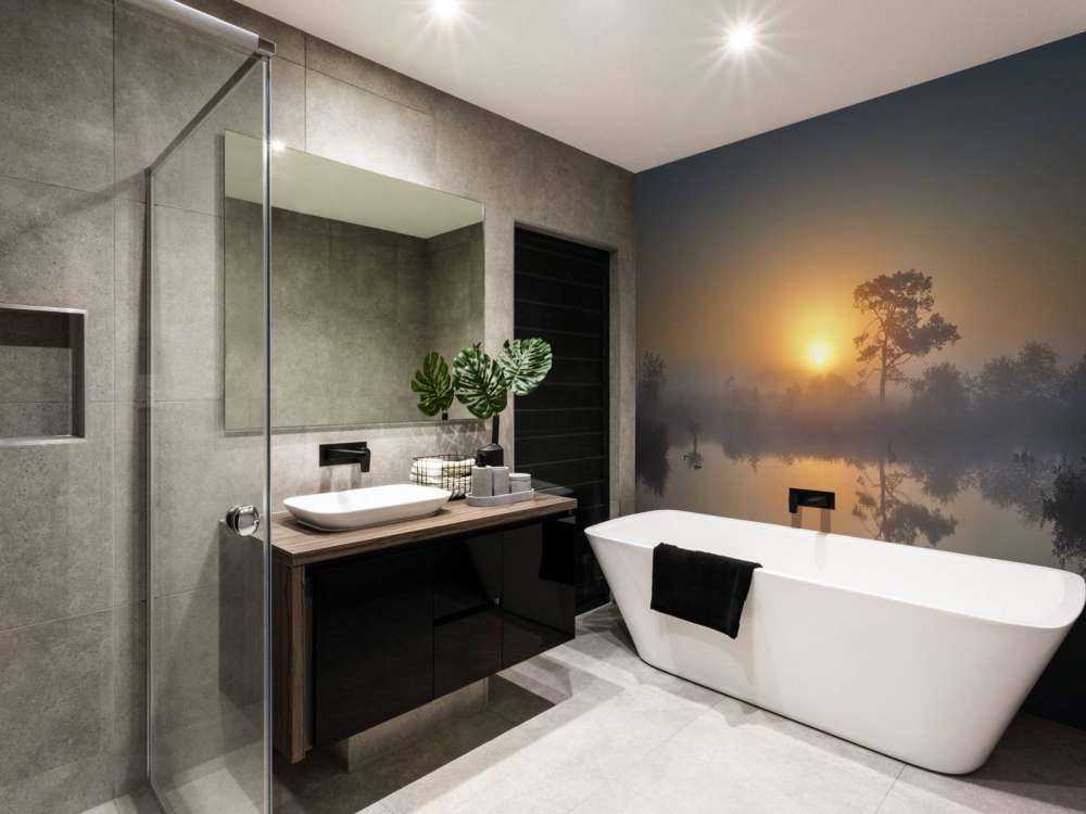 Mglisty wschód słońca